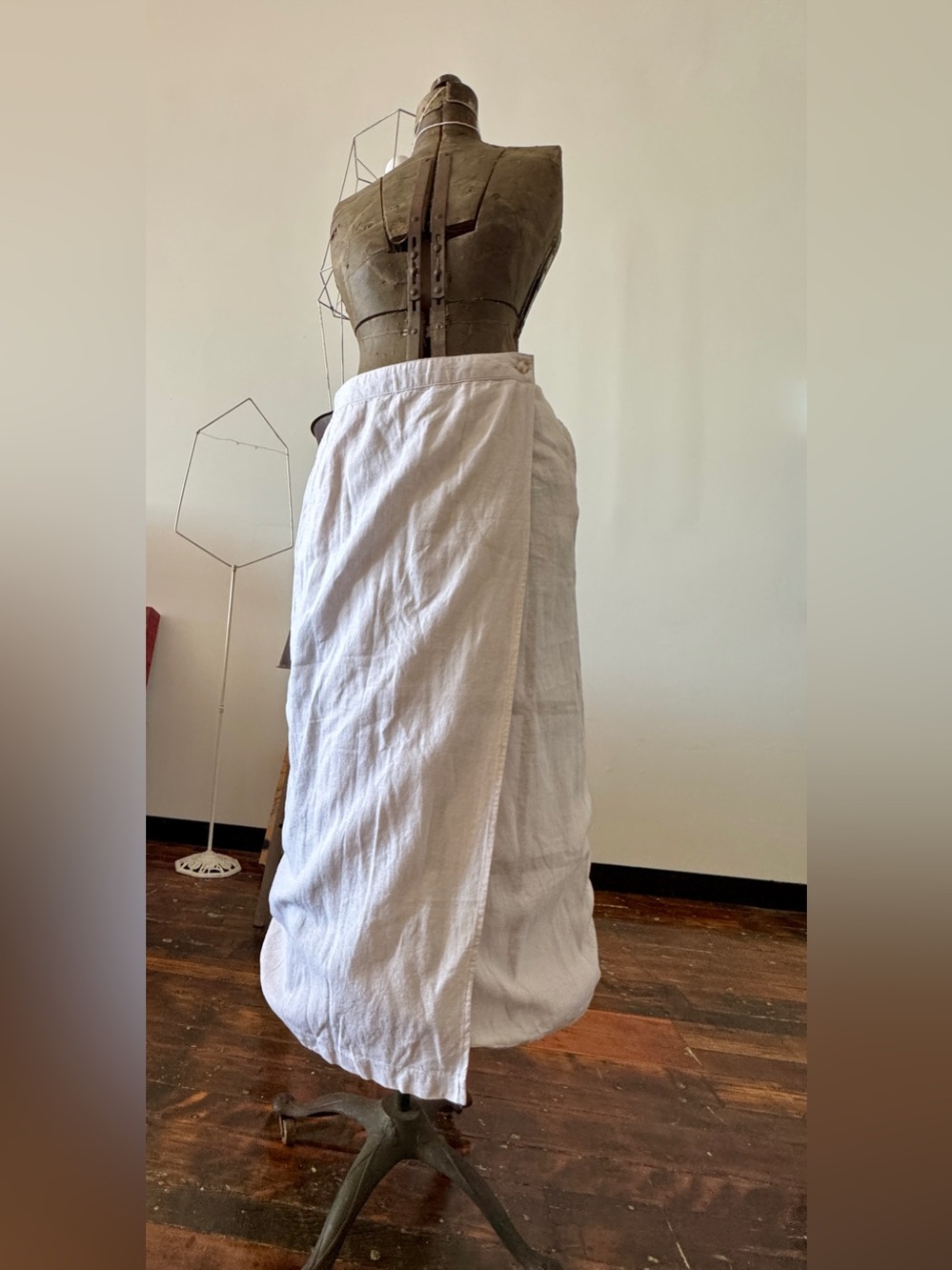 faux wrap skirt